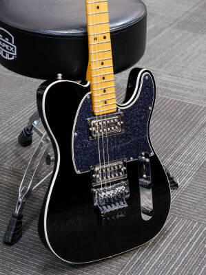 Store Special Product - Fender - American Ultra Luxe Telecaster Floyd Rose HH, Maple Fingerboard - Mystic Black